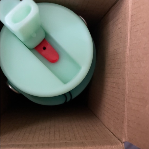 Last One! Hydro Flask 24 oz Wide Mouth with Flex Straw Cap Jelly Green Swirl - Picture 3 of 5